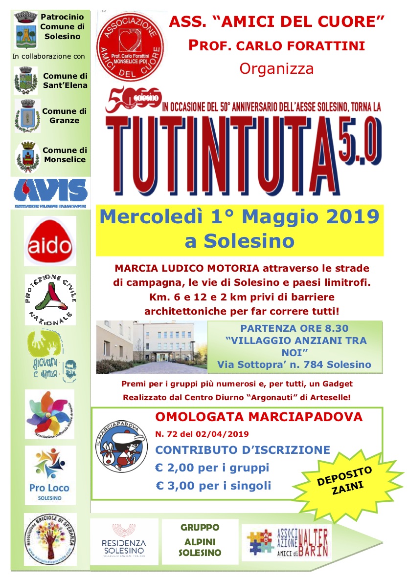 1ª TUTINTUTA 5.0 • SOLESINO (PD) • 01/05/2019