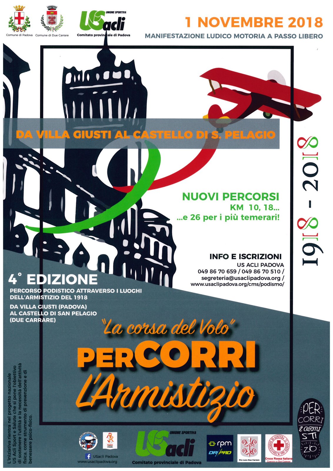 4ª PERCORRI L’ARMISTIZIO • VILLA GIUSTI – PADOVA • 01/11/2018