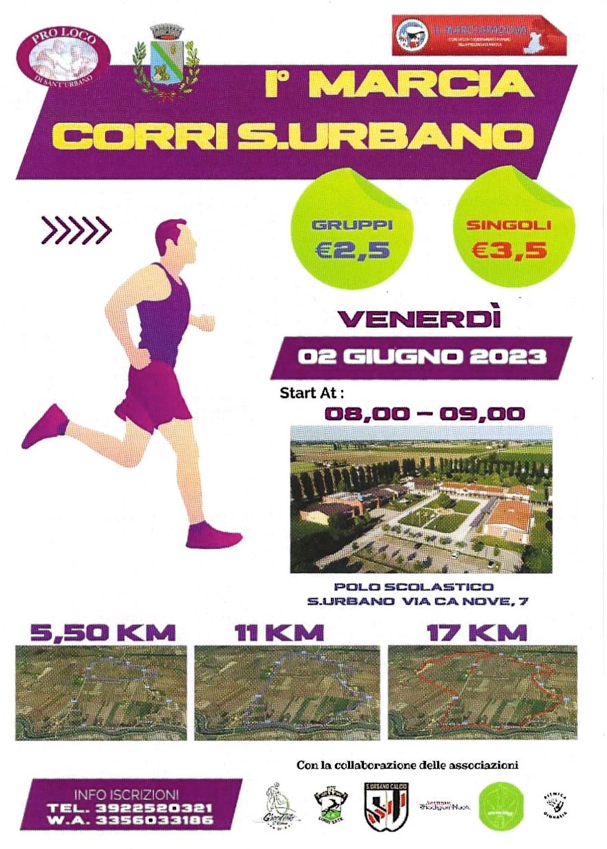 1ª CORRI S.URBANO • S.URBANO (PD) • 02/06/2023