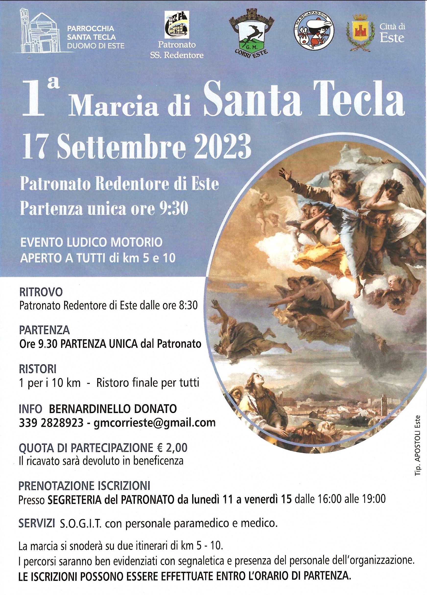 1ª MARCIA DI SANTA TECLA • ESTE (PD) • 17/09/2023