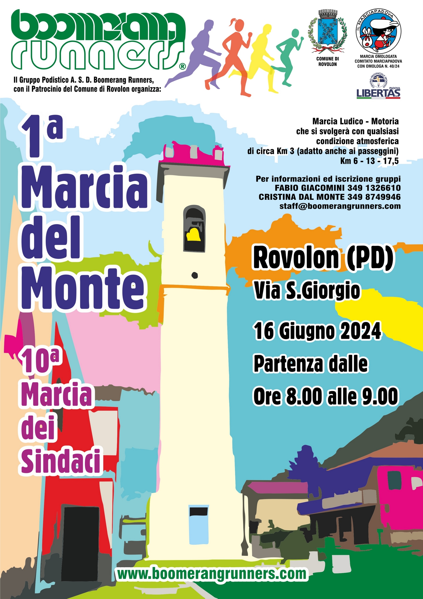 1ª MARCIA DEL MONTE – 10ª MARCIA DEI SINDACI • ROVOLON (PD) • 16/06/2024